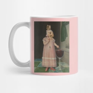 Little Easter Bunny in Pink Vintage Mug